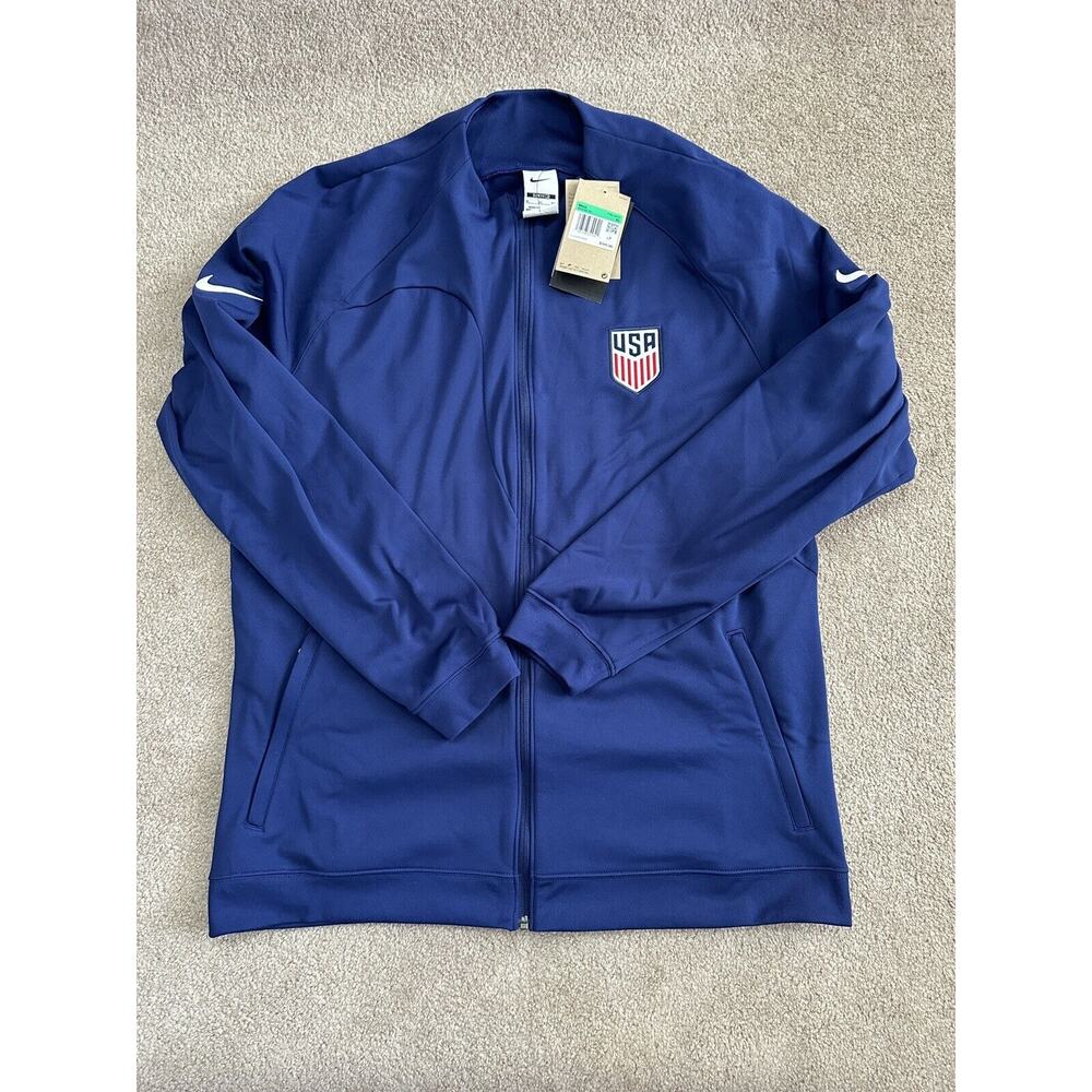 Nike Men’s Team USA Training Soccer On-Field Jacket Slim Fit Size XL DH4752-421